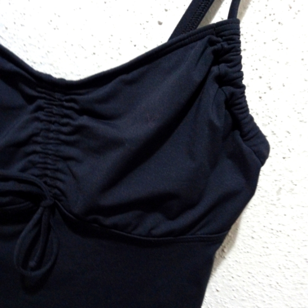 Women's Lands End Black Swim Suit Top Underwire Built in Bra sz 8 - Picture 3 of 9